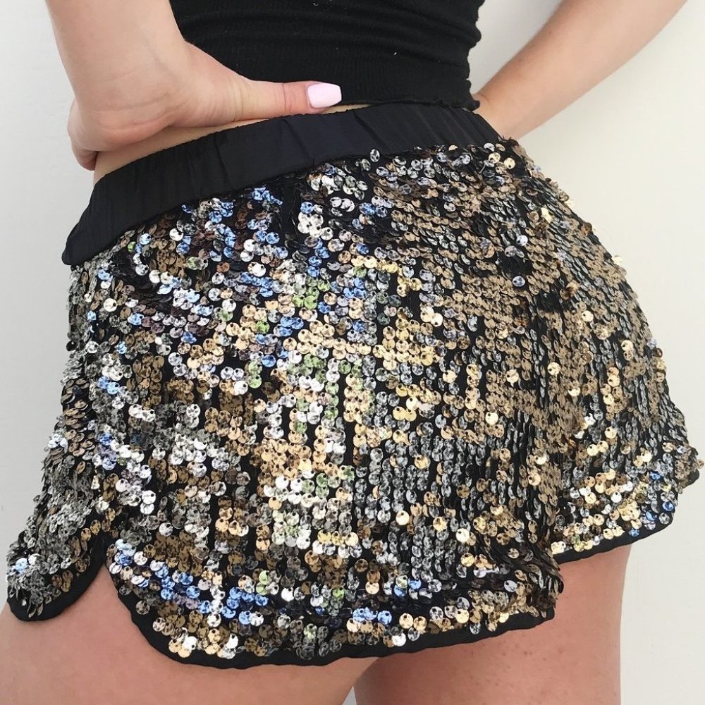 Forever 21 High Rise Sequin Shorts